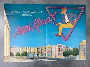 Prospectus ancien catalogue poster du dessin animé Moi Renart Renard 1986 IDDH