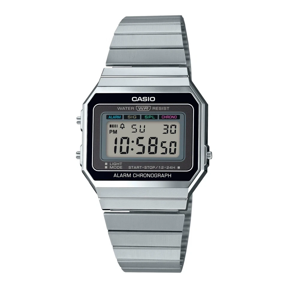Orologio CASIO A700WE-1AEF Digitale VINTAGE Acciaio Chrono Alarm - Immagine 1 di 1