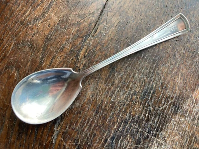 Antique Sterling DOMINICK & HAFF VIRGINIA 1909 Sugar Spoon Shell 5 3/4" Mono - Image 1 of 4