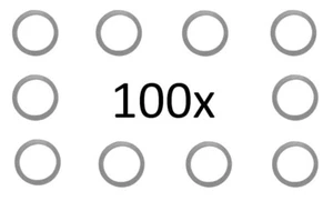 100 piezas anillos de aluminio anillos de sellado de aluminio junta 16x22x1,5 mm DIN 7603 forma A - Imagen 1 de 1