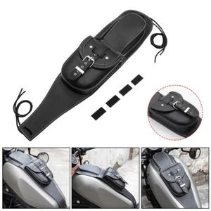 Motorcycle Oil Fuel Tank Bag Gas Pad Cover Bib Pouch For Harley Forty Eight - Picture 1 of 11