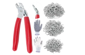 Anillos de cerdo galvanizados cables de choque bungee alicates recubiertos de plástico de acero cómodos - Imagen 1 de 8