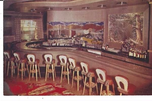 POSTKARTE RENO NEVADA SLIVER DOLLAR BAR IN HAROLD'S CLUB - INNENANSICHT RETRO - Bild 1 von 2