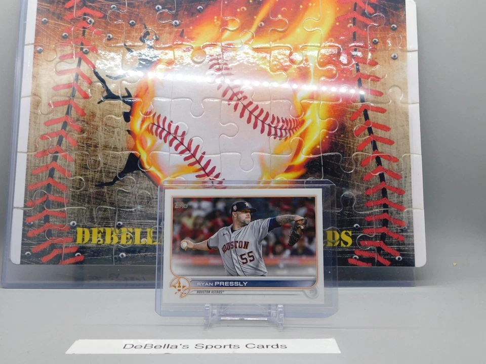 2022 Topps Update Advanced Stats Parallel #US264 Serial #/300 Astros - Image 1 of 3