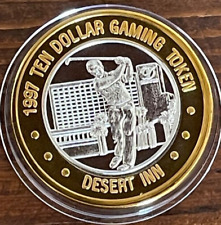 Desert Inn Las Vegas $10 Silver Strike 1997 Golfer G Mint Mark New Case