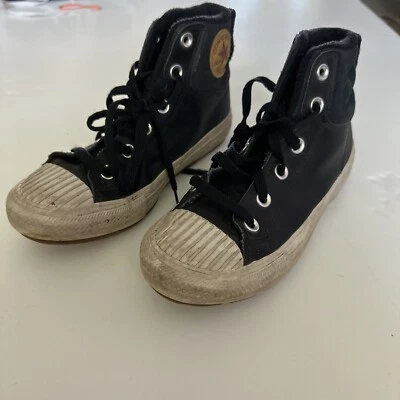 Converse Chuck Taylor Berkshire Boot Hi Black/Kids 371522C Sz 3 Youth Shoes - Image 1 of 4