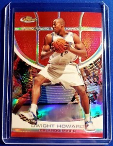 2005-06 Topps Finest Dwight Howard Red Refractor /169 Orlando Magic #69