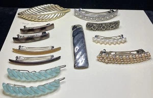 Lote 12 pinzas para el cabello pedrería perlas sintéticas tortuga sintética más antiguas hasta ahora - Imagen 1 de 5