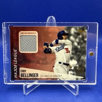 2019 Topps Update Series Major League Material #MLM-CB Cody Bellinger Relic /150 - Image 1 of 4