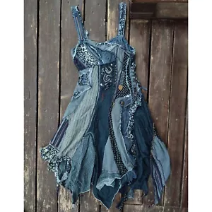 Juju &christine Lady's Cotton Hippie boho Dress Sz Small - Picture 1 of 22