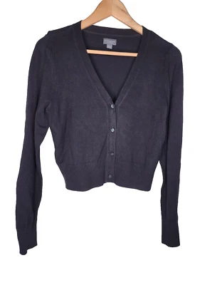 Suéter Cárdigan Bold Elements Botón Frontal en Negro Talla L Foto 1 de 4