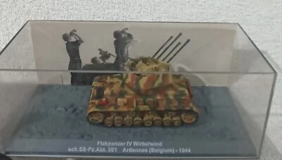 Mimetico Modellino Carro armato Flakpanzer IV Wirbelwind Sch. SS.Pz. Abt 501 Ard - Immagine 1 di 4