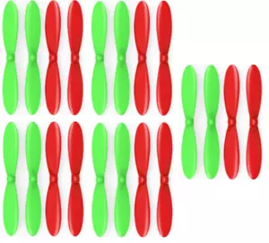 Heli-Max 1SQ 55mm Green Red Propeller Blades Props 5x - Picture 1 of 1