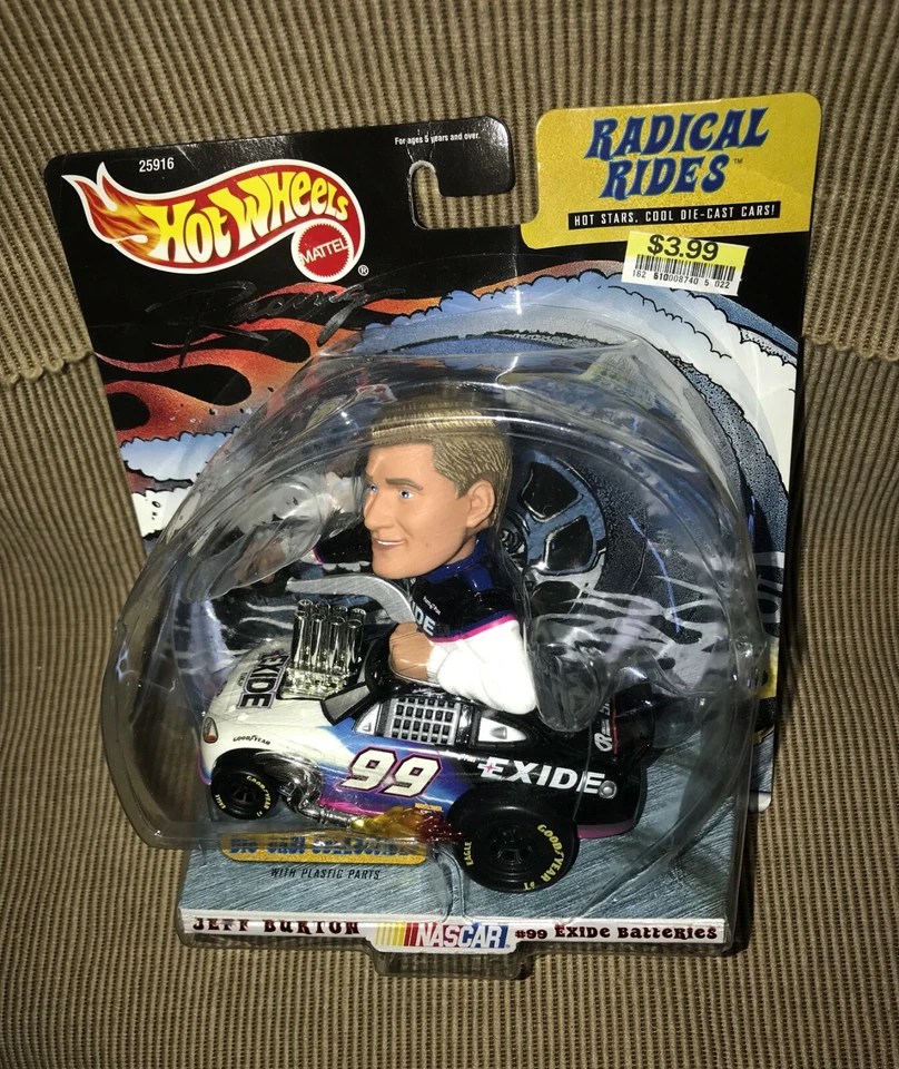 1999 Hot Wheels Racing Radical Rides Jeff Burton #99 Exide Batteries NASCAR 1 43