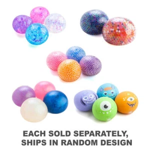 Collectible Smooshos Jumbo Sized Squishy Ball Assorted Design Ages 6+ and Up - Foto 1 di 8
