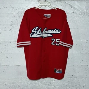 Vintage St Louis Cardinals Mark McGwire Sport Attack 90s MLB Baseball Jersey L - Picture 1 of 7