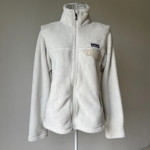 Patagonia Full-Zip Re-Tool Fleecejacke weiches Fell Taschen Wasserfallausschnitt creme Gr. S - Bild 1 von 11