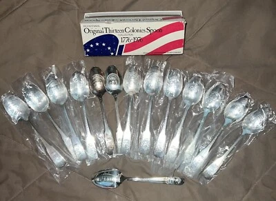 INTERNATIONAL SILVER CO. 1776-1976 BICENTENNIAL (13) COLONIES COLLECTOR SPOONS - Image 1 of 4