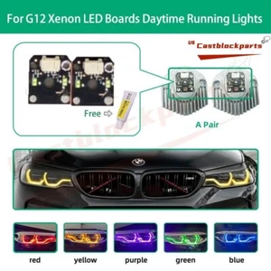 Yellow DRL FOR 2016-2019 BMW 7 SERIES G12 XENON LED BOARDS DAYTIME RUNNING LIGHT - Picture 1 of 7