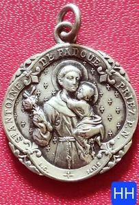Dépt 19 Brive - Belle Médaille 24 mm - St Antoine De Padoue Souvenir Des Grottes - Picture 1 of 2