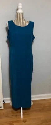 EUC Womens Sagharbor Faux Suede Sleeveless Long Dress Size 14 - Image 1 of 4