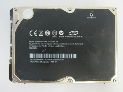 Hitachi Travelstar 0A72032 HTS543232L9SA0 250GB SATA 1.5Gbps 8MB 2.5 in HDD 4-3 - Image 1 of 4