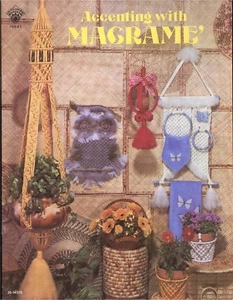 Accenting with Macrame Hangers Towel Plant Holders Home Decor Patterns - Picture 1 of 1