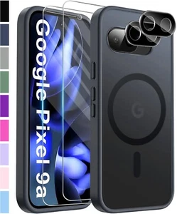 Matt Magnetisch Hülle + Displayglas + Kameraschutz für Google Pixel 9A Hartglas - Bild 1 von 16