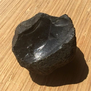Natural Rough Obsidian Nodule Black Volcanic Glass Crystal Specimen 2.5 Inches - Picture 1 of 9