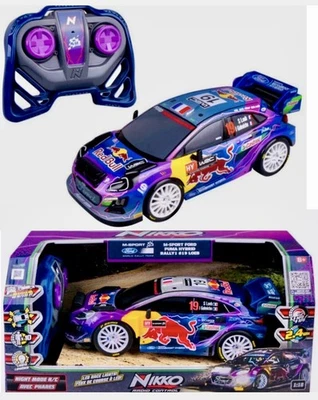 1:18 RC Night Mode M-Sport FORD PUMA # 19 LOEB Red Bull Sponsor by Nikko Toys🏎️ - Image 1 of 4