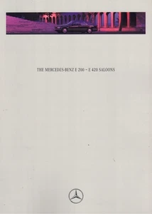 Catalogue Brochure Mercedes E 200-400 W124 07/1994 Anglais / English - Picture 1 of 2