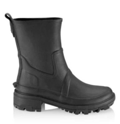 NEW $315 Rag & Bone Women’s Lug Sole Shiloh Rubber Rain Boots Size 36 6 Black - Image 1 of 4