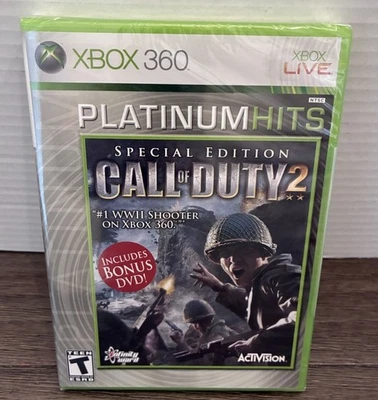 Call Of Duty 2 Xbox 360 Platinum Hits Special Edition Brand New Sealed - Image 1 of 4