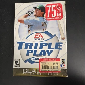 NEW & SEALED! TRIPLE PLAY '01 EA SPORTS Baseball Vintage Big Box Rare PC GAME - Picture 1 of 7