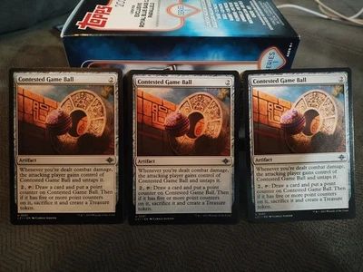 Contested Game Ball The Lost Caverns of Ixalan Regular X3, 3 Total Cards - Image 1 of 2