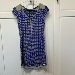 Kenzie XS Blue/gray Elephant Nightgown,lightweight - Bild 1 von 10