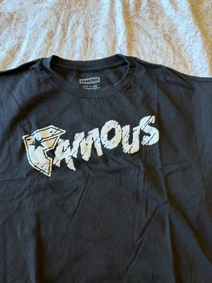 Винтажный знаменитые звезды и ремни черный 3XL черно-белый шрифт комиксов - Изображение 1 из 2