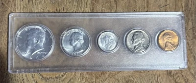 1964 P 90% Silver Birth Year 5-Coin MINT SET in Whitman Holder Uncirculated - Image 1 of 4