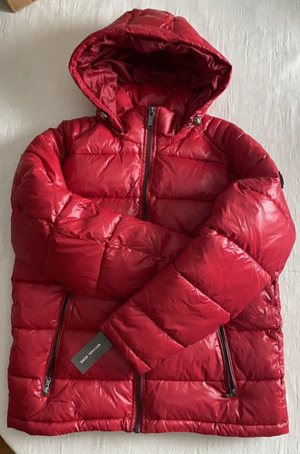 Michael Kors giacca cappotto puffer uomo rosso m62634 taglia L nuovo con etichetta