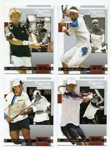 2005 Ace Signature - 4 (Four) Tennis Cards Lot - Lopez Ferrero Ferrer Robredo - Picture 1 of 1