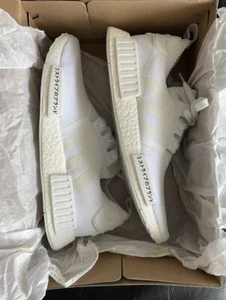 🔥ADIDAS NMD_R1 PRIMEKNIT 'JAPAN TRIPLE WHITE' - 2017 DEADSTOCK NIB SIZE 12!🔥 - Picture 1 of 8