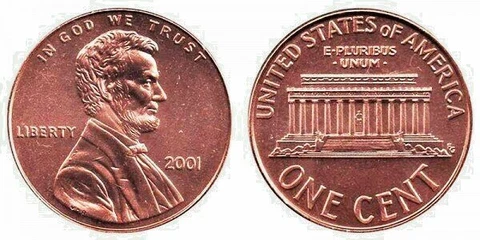 2001 P & D UNCIRCULATED HAND PICKED  LINCOLN CENTS FROM BANK ROLLS (2 COINS) Cover