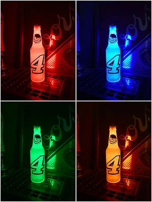 Botella de cerveza NASCAR #4 Kevin Harvick Car Racing 12 oz botella de cerveza luz LED para hombre Foto 1 de 3