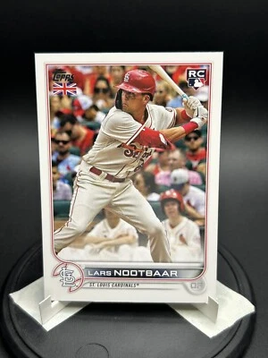 2022 Topps UK Edition Lars Nootbaar #184 BASEBALL Rookie St. Louis Cardinals RC - Image 1 of 2