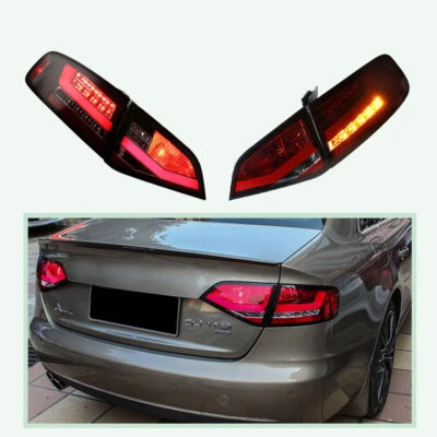 For 2009-2012 Tail Light Assembly Red LED Rear Lamps Sequential Audi A4 Foto 1 de 4
