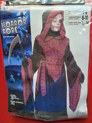 Roupão infantil de terror Halloween tamanho 12-14 - Imagem 1 de 4