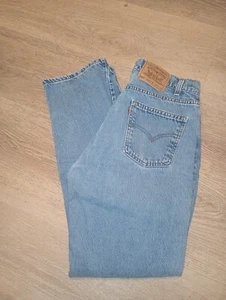 VINTAGE 90s Levi’s 505 Orange Tab Denim Jeans 34x32 Made In USA Straight Leg - Picture 1 of 15