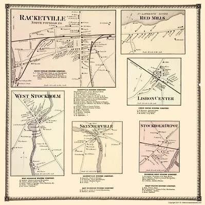 City Map - Red Mills Racketville Lisbon Stockholm Skinnerville - Beers 23x23 - Image 1 of 4