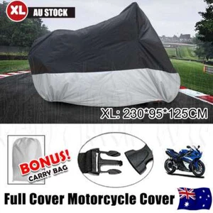 Universal Waterproof Motorcycle Cover Motorbike Scooter Moped Cover Heavy Duty - Picture 1 of 12