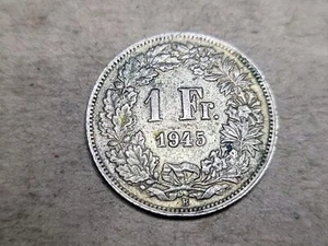 🇨🇭 Switzerland 1 franc 1945 silver 0.835 KM-24 062324-13 - Picture 1 of 2